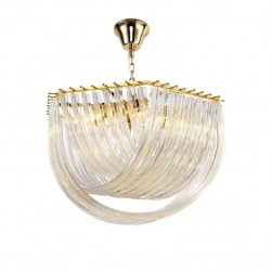 Art Deco Luxury Murano Chandelier brass modern