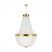 contemporary brass chandelier