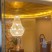 crystal chandelier brass