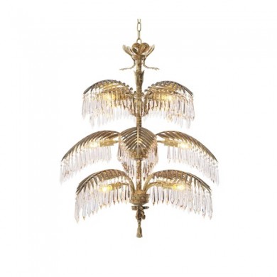 Luxury Crystal Brass chandelier vintage for entryway living room