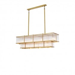 Art Deco Le Marais Antique vintage brass Chandelier