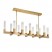 Square Rectangle Modern Forms Aged Brass Chandelier