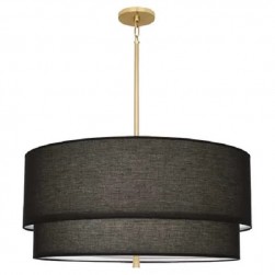 Modern Decker Fabric Shades Drum Pendant light