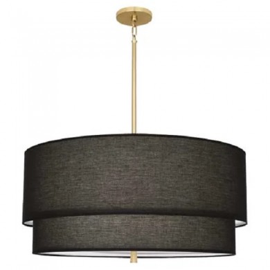 Modern Decker Fabric Shades Drum Pendant light