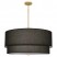 Modern Decker Fabric Shades Drum Pendant light