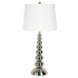 Mexico Hotel Table Lamp in Satin Nickel