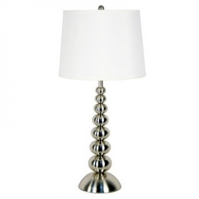 Mexico Hotel Table Lamp in Satin Nickel