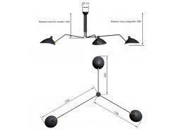 Light fixture Designers: Serge Mouille Light fixture Designers: Serge Mouille