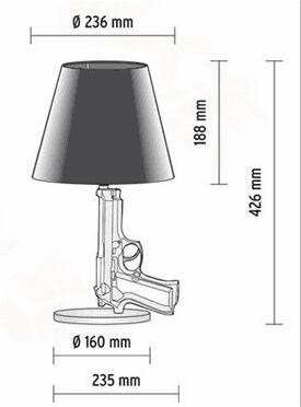 Guns Table Modern Table Lamp