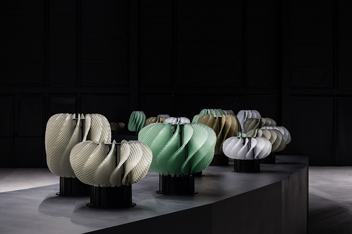 sculptural glass lights